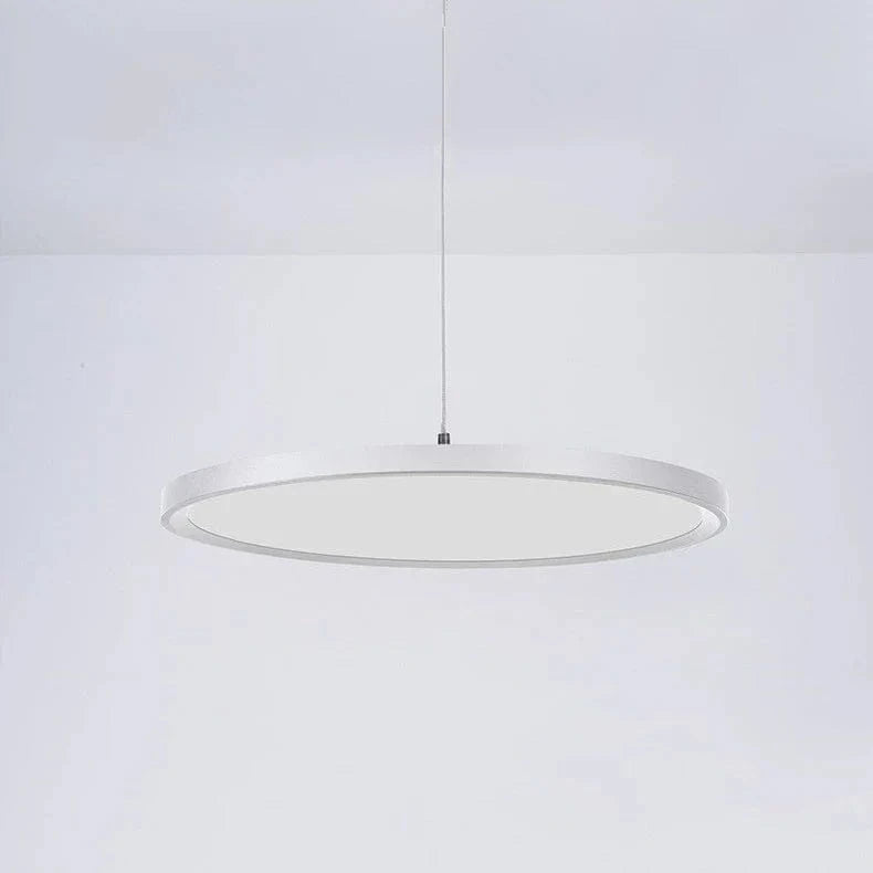 Lumières suspendues nordiques LED : suspension ronde en fer | Marco Lucetti Blanc / Diamètre 50cm / Lumière blanche
