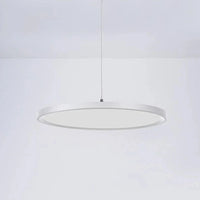 Lumières suspendues nordiques LED : suspension ronde en fer | Marco Lucetti Blanc / Diamètre 50cm / Lumière blanche