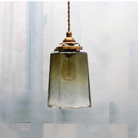 Luminaire antique de suspension en verre de cuivre de luxe | Marco Lucetti