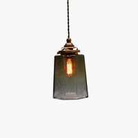 Luminaire antique de suspension en verre de cuivre de luxe | Marco Lucetti