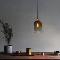 Luminaire antique de suspension en verre de cuivre de luxe | Marco Lucetti