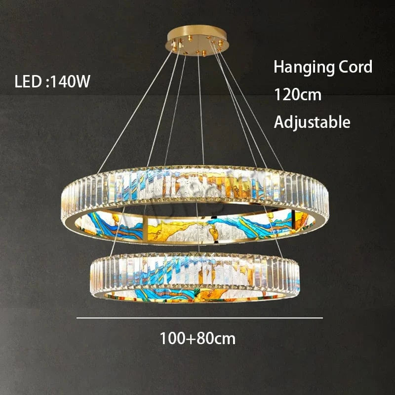Luminaire Art Déco LED Doré Réglable | Marco Lucetti 100-80 cm / Chrome / Lumière 3 couleurs