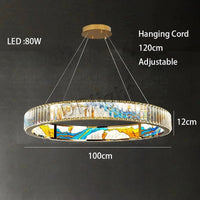 Luminaire Art Déco LED Doré Réglable | Marco Lucetti 100 cm / Chrome / Lumière 3 couleurs