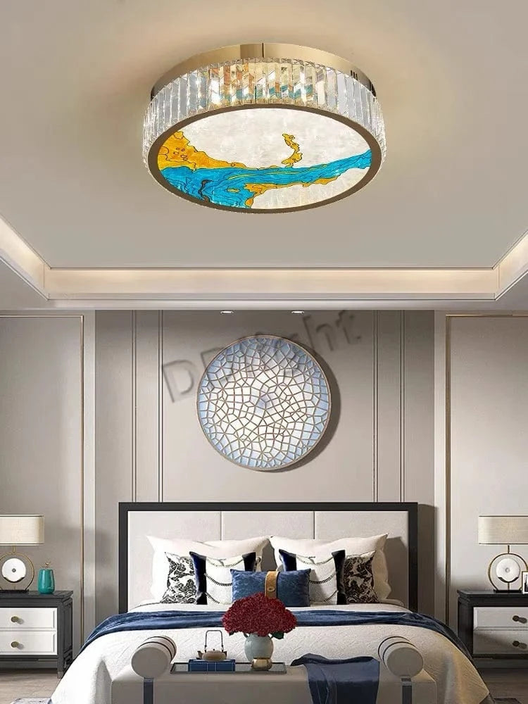 Luminaire Art Déco LED Doré Réglable | Marco Lucetti