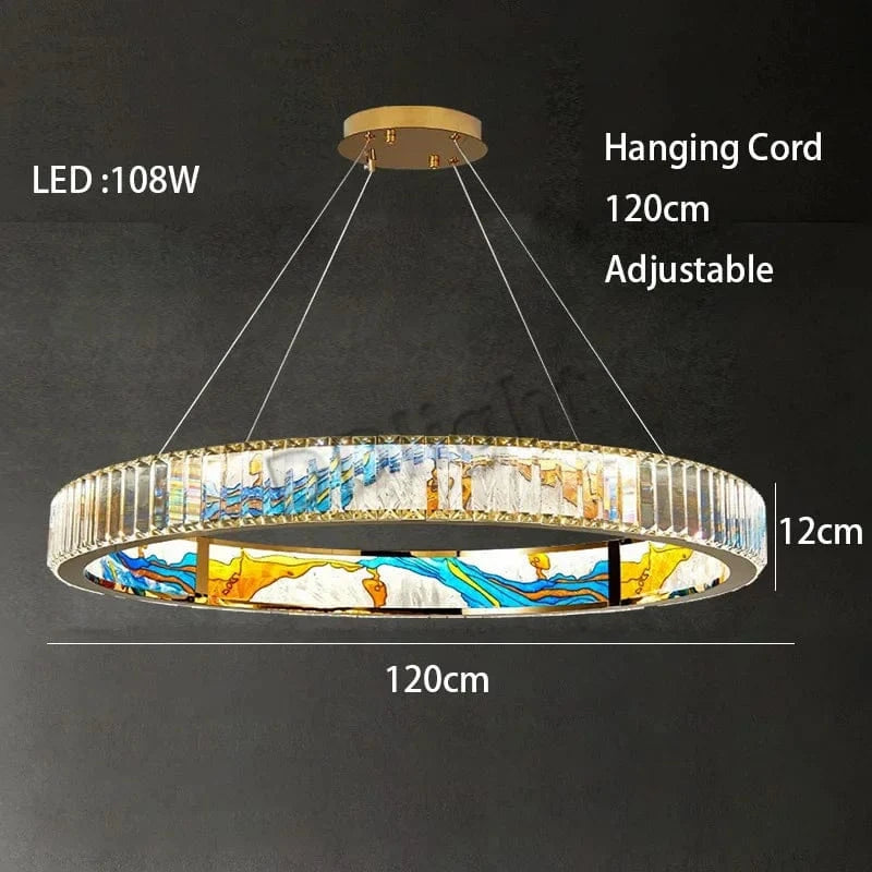Luminaire Art Déco LED Doré Réglable | Marco Lucetti 120 cm / Chrome / Lumière 3 couleurs