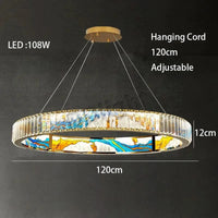 Luminaire Art Déco LED Doré Réglable | Marco Lucetti 120 cm / Chrome / Lumière 3 couleurs