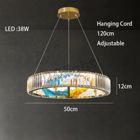Luminaire Art Déco LED Doré Réglable | Marco Lucetti 50 cm / Chrome / Lumière 3 couleurs
