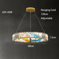 Luminaire Art Déco LED Doré Réglable | Marco Lucetti 60 cm / Chrome / Lumière 3 couleurs