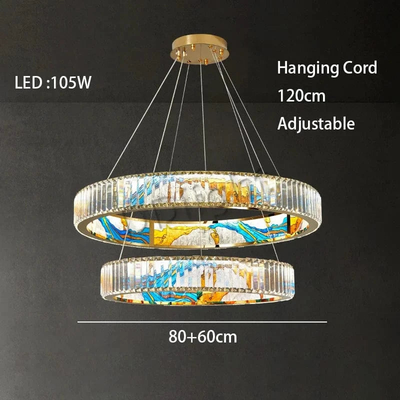 Luminaire Art Déco LED Doré Réglable | Marco Lucetti 80-60 cm / Chrome / Lumière 3 couleurs