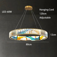 Luminaire Art Déco LED Doré Réglable | Marco Lucetti 80 cm / Chrome / Lumière 3 couleurs