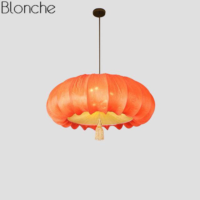 Luminaire chinois à LED ColorSpark | Marco Lucetti Orange / 60x26cm