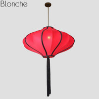Luminaire chinois à LED ColorSpark | Marco Lucetti Rouge / 60x26cm