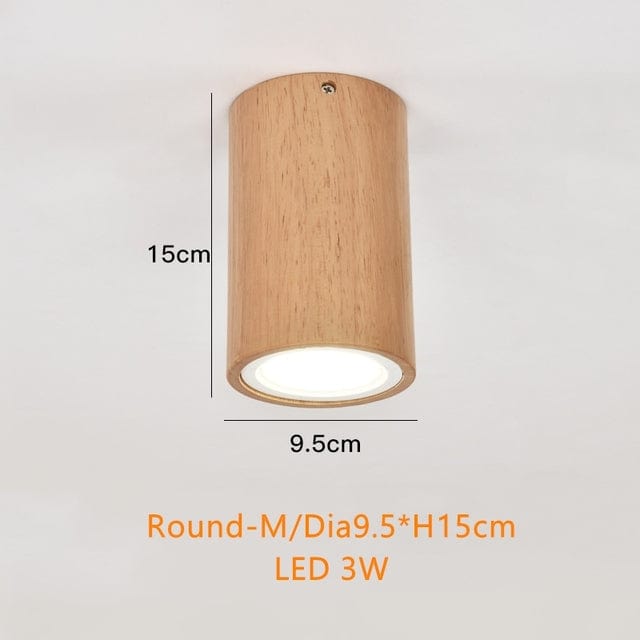 Luminaire circulaire LED en bois Rogely | Marco Lucetti Rond - M / Chaude