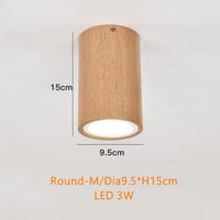 Luminaire circulaire LED en bois Rogely | Marco Lucetti Rond - M / Chaude