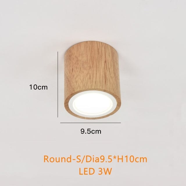 Luminaire circulaire LED en bois Rogely | Marco Lucetti Rond - S / Chaude