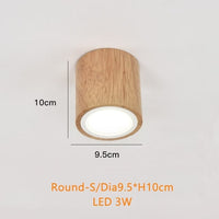 Luminaire circulaire LED en bois Rogely | Marco Lucetti Rond - S / Chaude