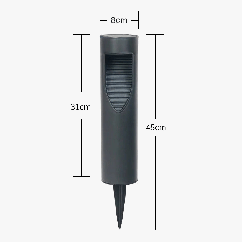 Luminaire de jardin LED solaire IP65 : Éclairage extérieur moderne pour pelouse | Marco Lucetti