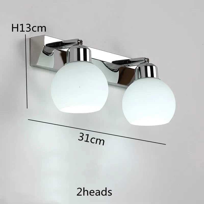 Luminaire de salle de bains en cristal noir et chrome - Moderne | Marco Lucetti 2 lampes / Blanc chaud
