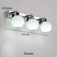 Luminaire de salle de bains en cristal noir et chrome - Moderne | Marco Lucetti 3 lampes / Blanc chaud