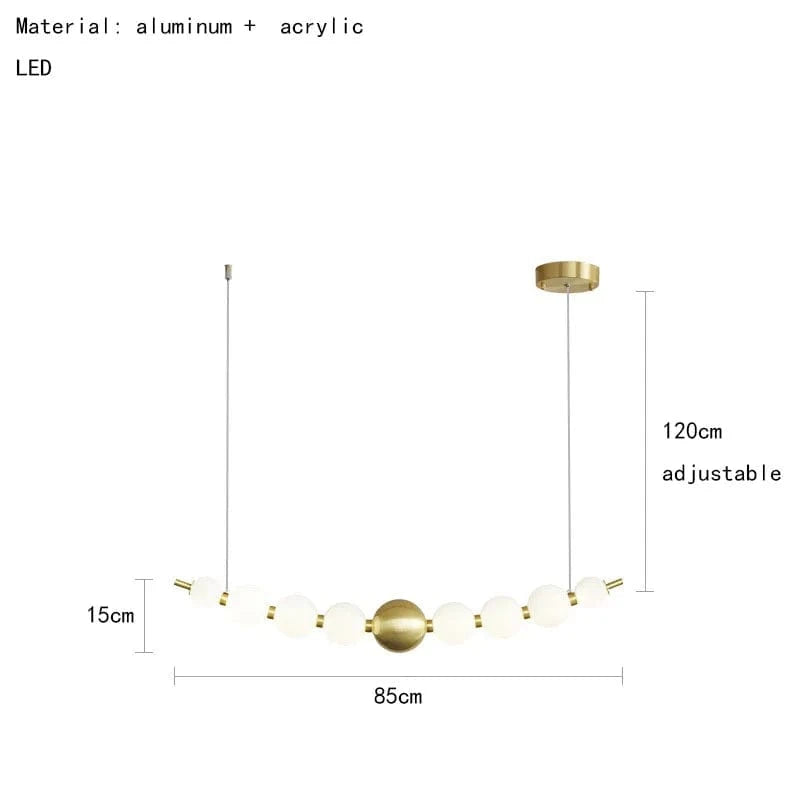 Luminaire de suspension LED en laiton avec fil réglable et abat-jour rond | Marco Lucetti C-Aluminium 85cm / 3000K