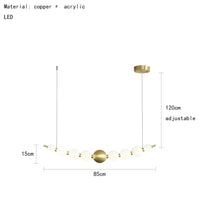 Luminaire de suspension LED en laiton avec fil réglable et abat-jour rond | Marco Lucetti C-Cuivre 85cm / 3 modifiables