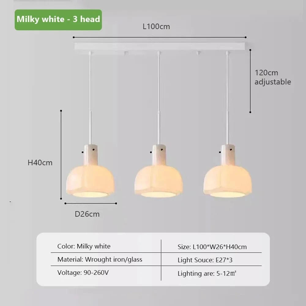 Luminaire décoratif d'intérieur : Lampe suspendue médiévale en verre | Marco Lucetti J. / Trois sources lumineuses