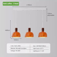 Luminaire décoratif d'intérieur : Lampe suspendue médiévale en verre | Marco Lucetti L / Trois sources lumineuses
