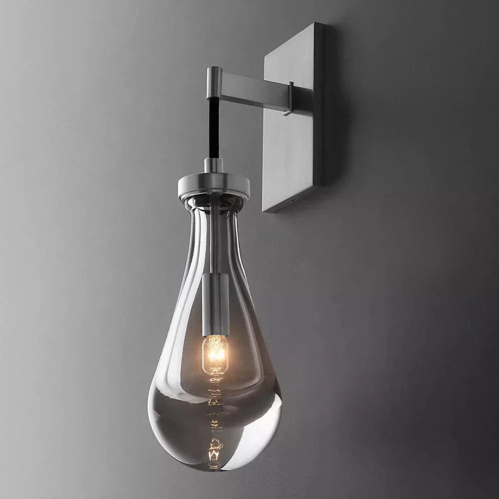 Luminaire design rétro luxe "Cascade élégante" LED noir corde - Déco maison salon et chambre | Marco Lucetti