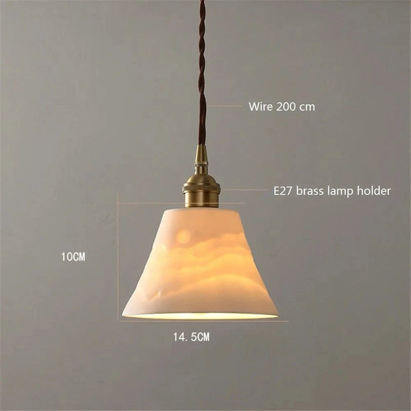 Luminaire en laiton céramique rétro de style loft antique LED | Marco Lucetti Titre par défaut