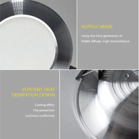 Luminaire encastrable LED argenté brillant Ultimate Light™ | Marco Lucetti