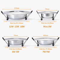 Luminaire encastrable LED argenté brillant Ultimate Light™ | Marco Lucetti
