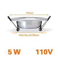 Luminaire encastrable LED argenté brillant Ultimate Light™ | Marco Lucetti 5W 110V / Blanc chaud 3000K
