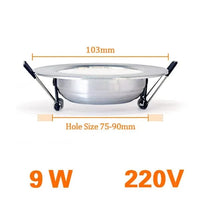 Luminaire encastrable LED argenté brillant Ultimate Light™ | Marco Lucetti 9W 220V / Blanc chaud 3000K