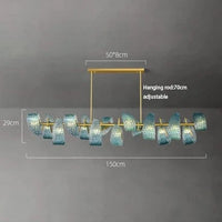 Luminaire LED Applique Murale - Lustre Moderne - Décoration Murale de Maison | Marco Lucetti Ovale 150 cm / Lumière naturelle