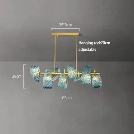 Luminaire LED Applique Murale - Lustre Moderne - Décoration Murale de Maison | Marco Lucetti Ovale 85 cm / Lumière chaude