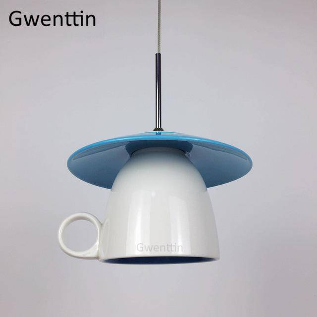 Luminaire LED Cup en Céramique | Marco Lucetti Bleu