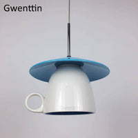 Luminaire LED Cup en Céramique | Marco Lucetti Bleu