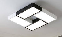 Luminaire LED Dining Rectangulaire | Marco Lucetti Noir et blanc