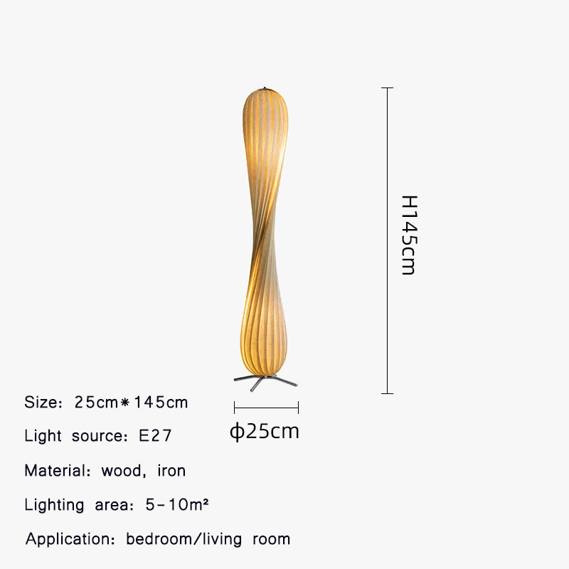 Luminaire LED en Spirale Rétro pour Salon et Chambre | Marco Lucetti