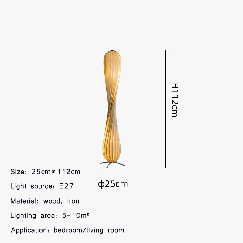 Luminaire LED en Spirale Rétro pour Salon et Chambre | Marco Lucetti