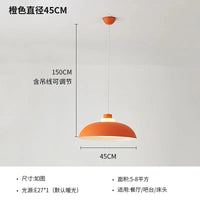 Luminaire LED Macaron UFO Suspendu pour Chambre, Bureau et Salle à Manger | Marco Lucetti 45 cm orange / PAS d&#39;ampoules