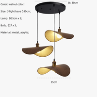 Luminaire LED suspendu nordique rétro en forme de chapeau - Wabi Sabi Minimalisme | Marco Lucetti