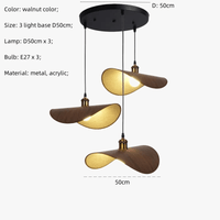 Luminaire LED suspendu nordique rétro en forme de chapeau - Wabi Sabi Minimalisme | Marco Lucetti