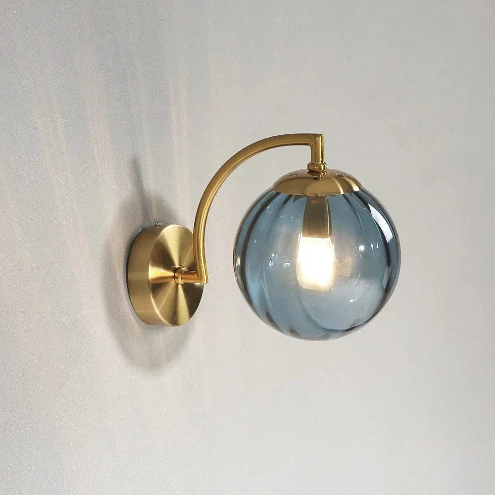 Luminaire LED Verre Moderne | Marco Lucetti Bleu