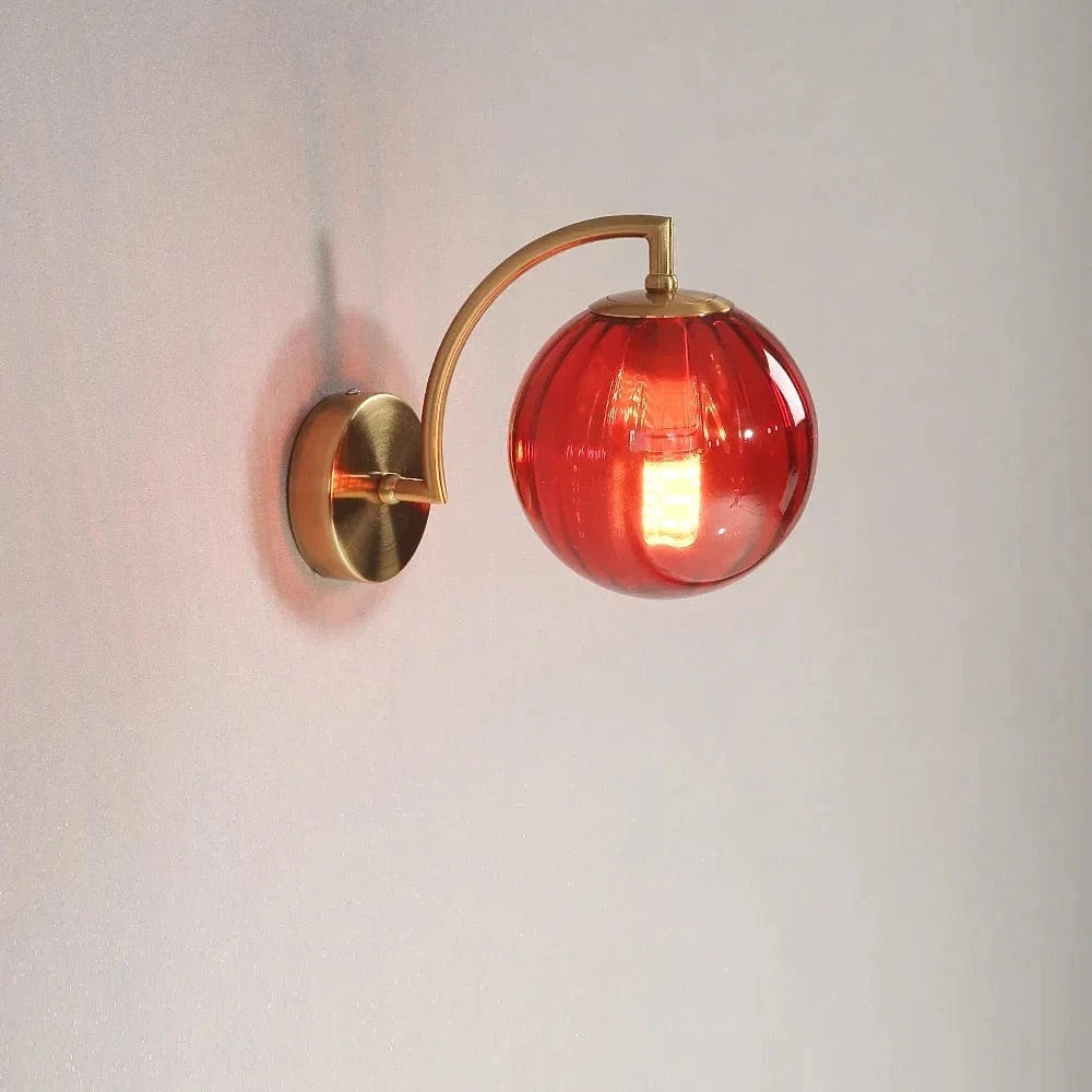 Luminaire LED Verre Moderne | Marco Lucetti Rouge