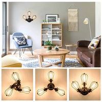 Luminaire Loft Cage Noir en LED | Marco Lucetti