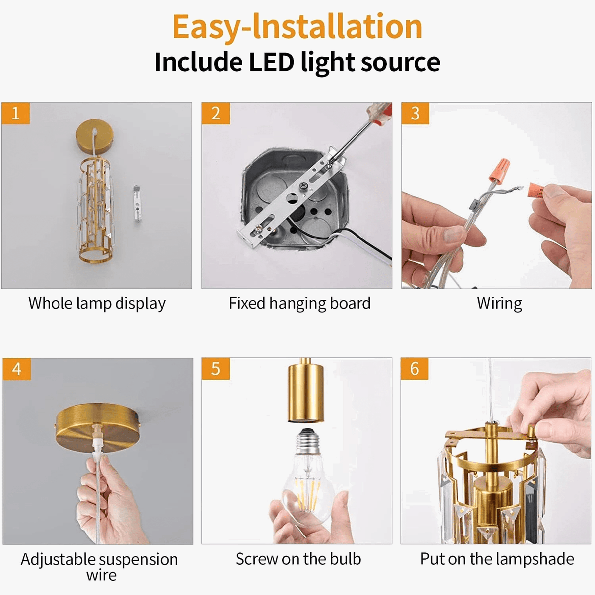 Luminaire moderne à mini lustres en cristal pour îlot de cuisine salle à manger chambre - Noir/Chrome - 3 lumières | Marco Lucetti