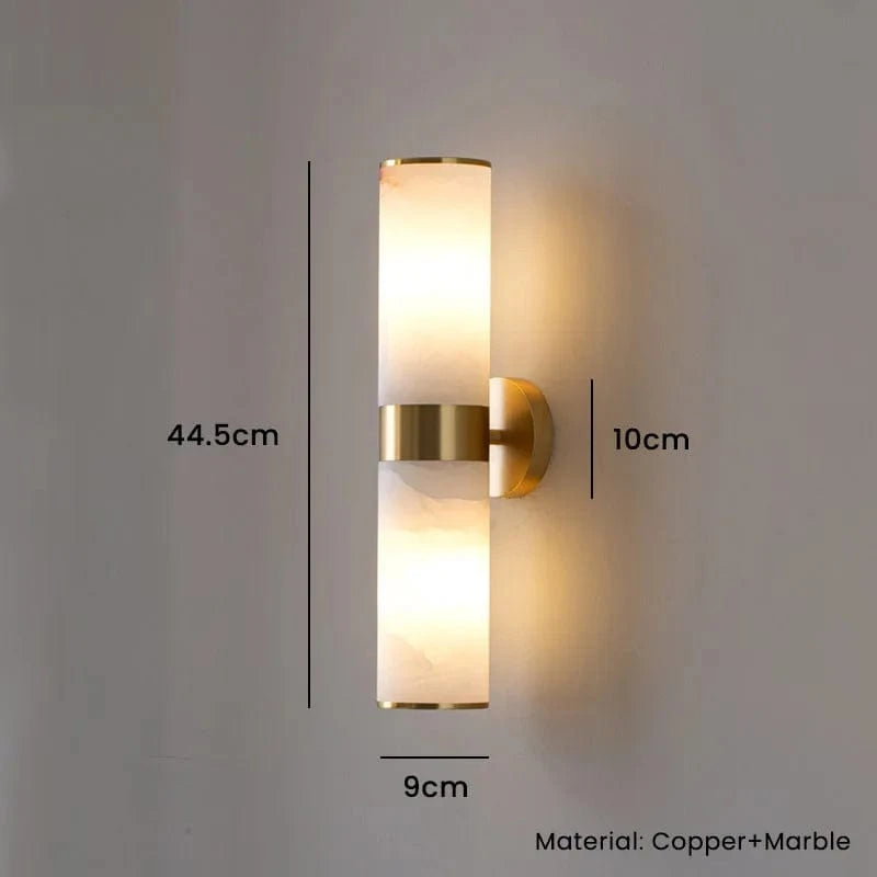 Luminaire mural cuivre moderne | Marco Lucetti 2 têtes en cuivre / Blanc chaud (2700-3500K)