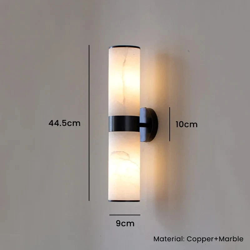 Luminaire mural cuivre moderne | Marco Lucetti 2 têtes Noir / Blanc chaud (2700-3500K)
