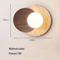 Luminaire mural LED Crème Chic | Marco Lucetti Couleur noyer / 3000K